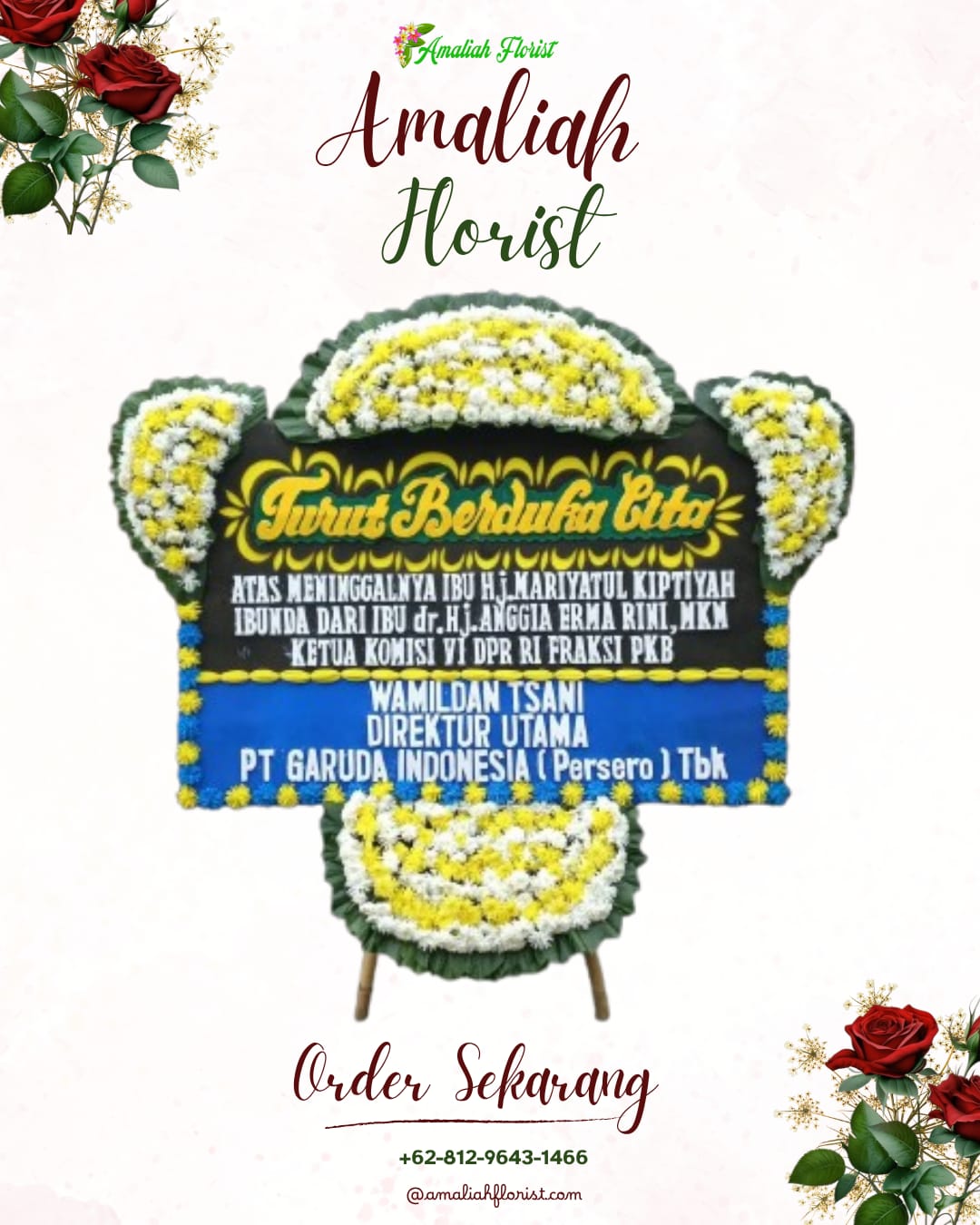 Papan Bunga Duka Pandeglang